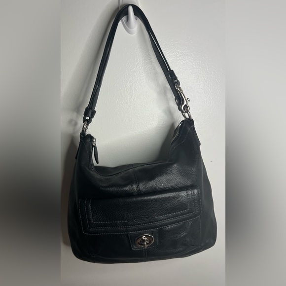Coach Penelope Pebble Leather
Convertible Shoulder Bag. - Picture 1 of 5